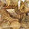 Plastic Gold Coins 1.5 Inch, 144 Pack, Treasure Coins for Kids, Classroom Rewards, Games & Party Favors